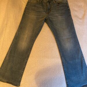 American Eagle Outfitters Men's Original Boot Jeans- Faded Blue